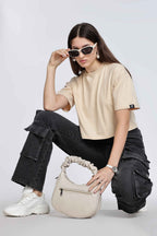 CROP TOP BEIGE