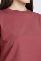 CROP TOP CORAL RED