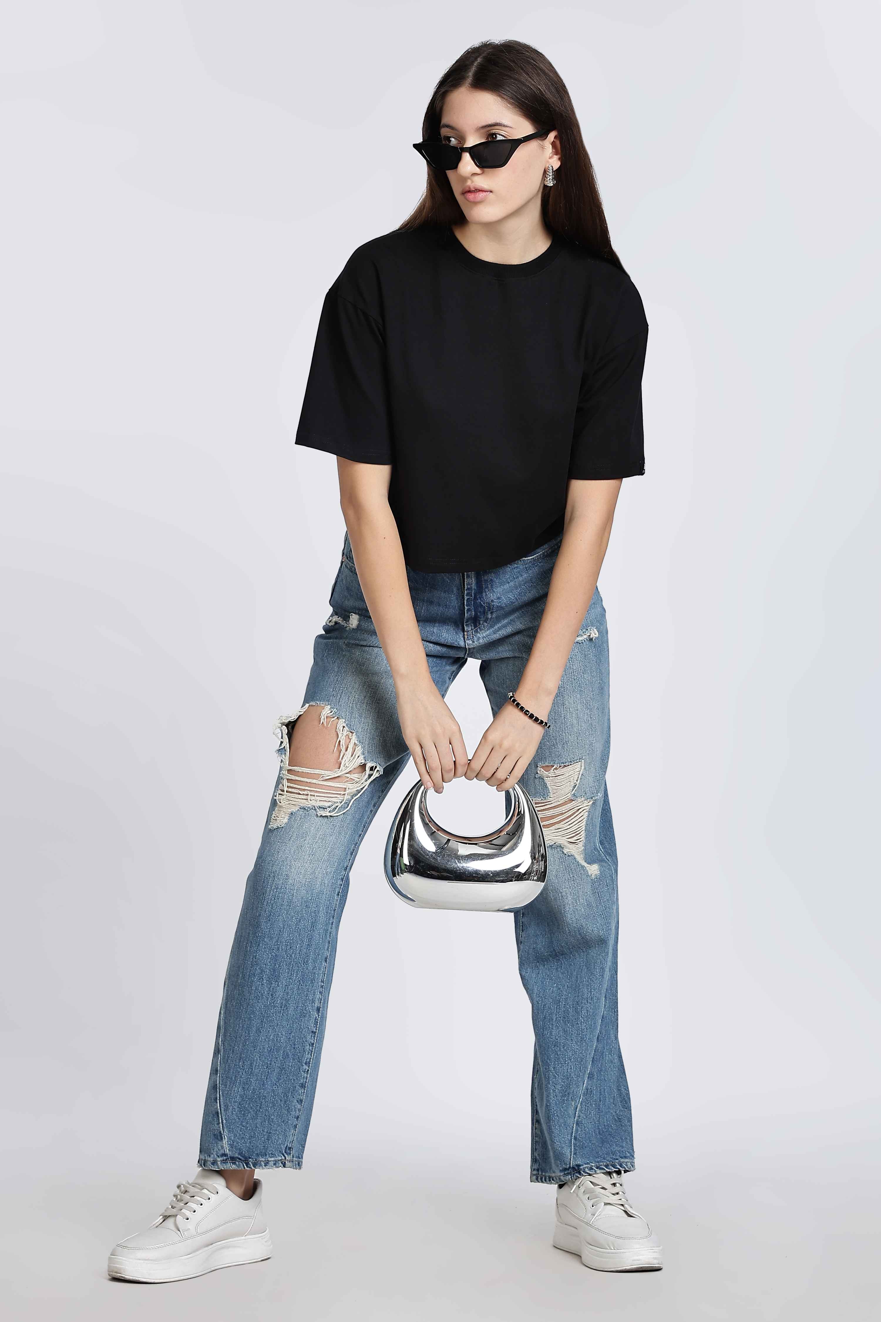 CROP TOP BLACK