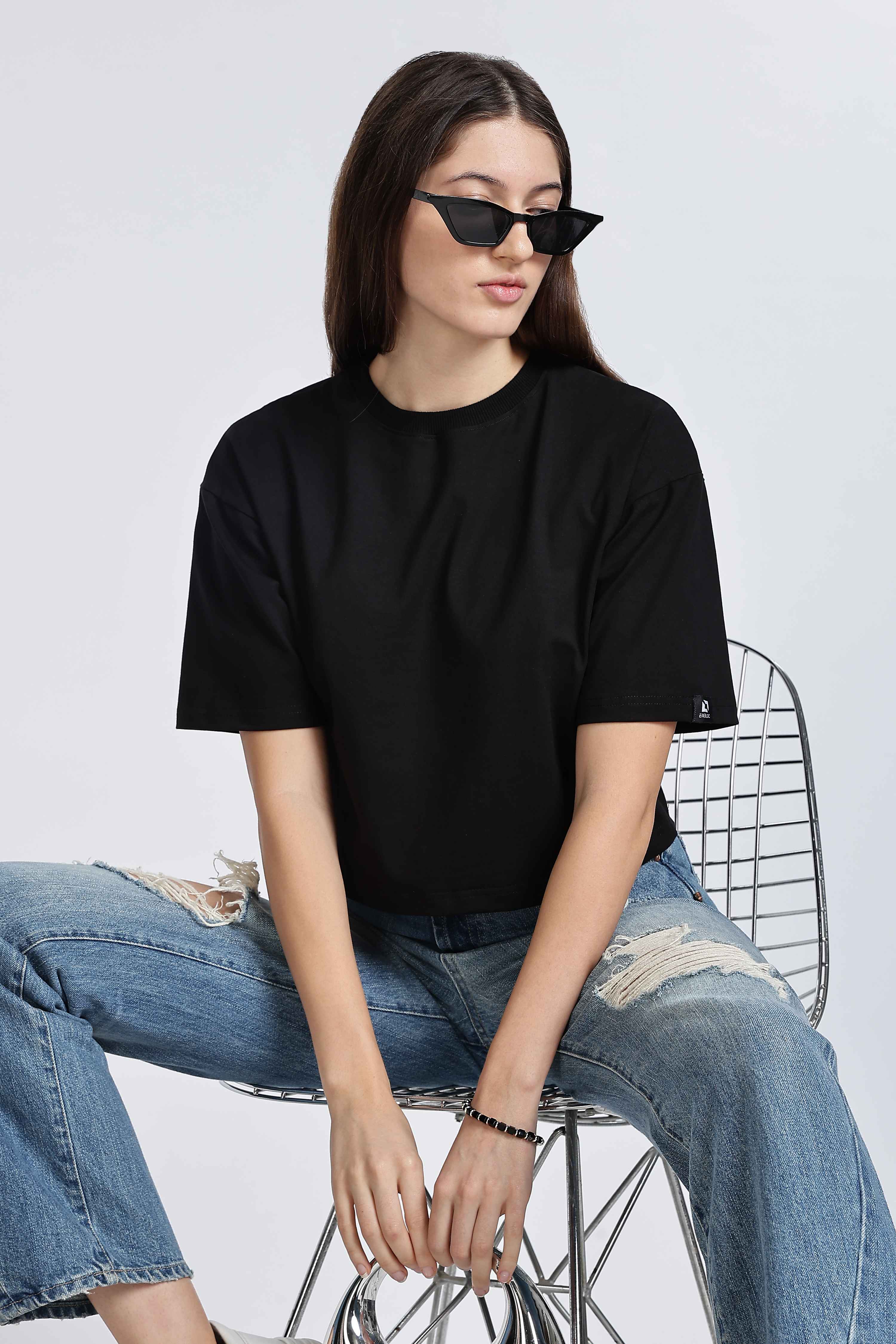 CROP TOP BLACK